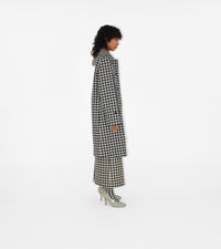 W S BREASTED COAT CHK IP NOIR