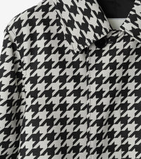 W S BREASTED COAT CHK IP NOIR