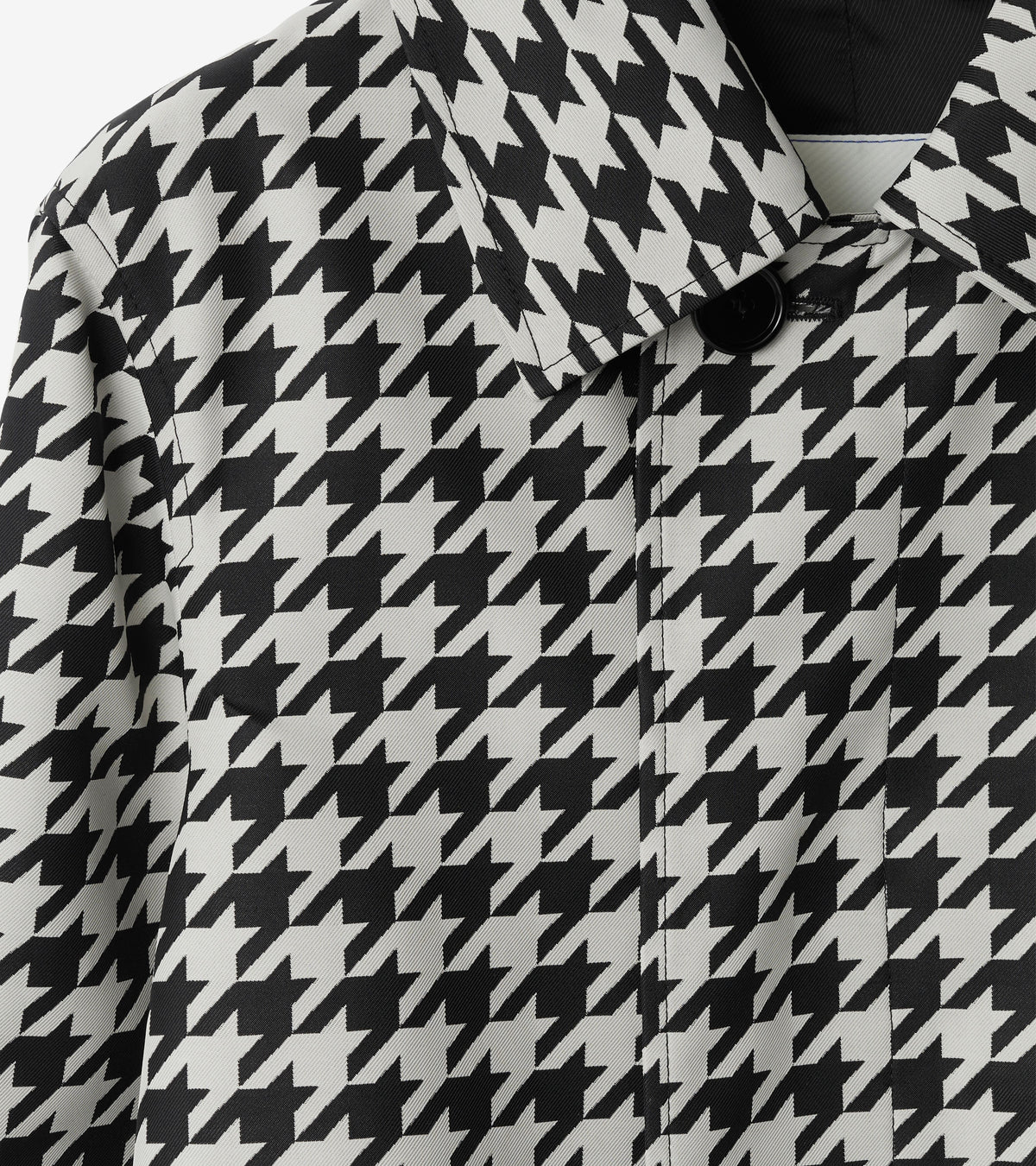 W S BREASTED COAT CHK IP NOIR