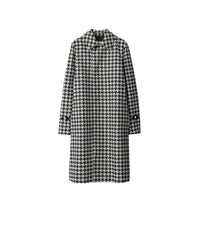 W S BREASTED COAT CHK IP NOIR