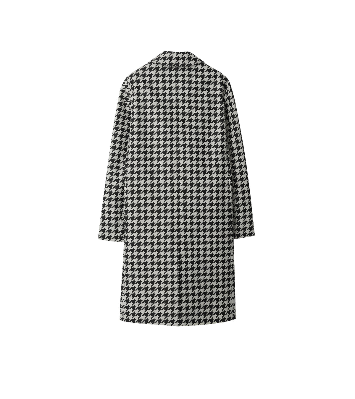 W S BREASTED COAT CHK IP NOIR