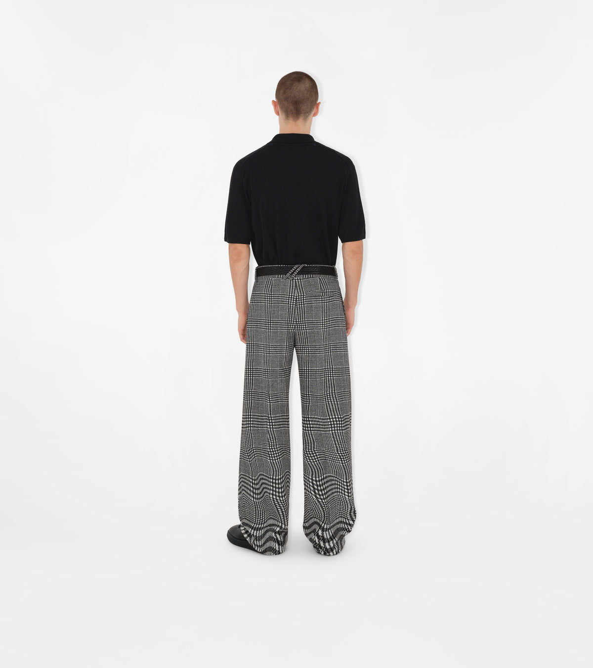 M KNIT POLO NOIR