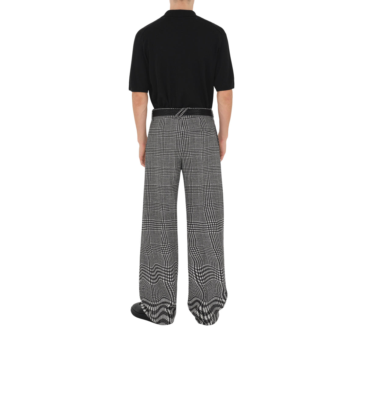 M KNIT POLO NOIR