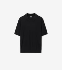 M KNIT POLO NOIR