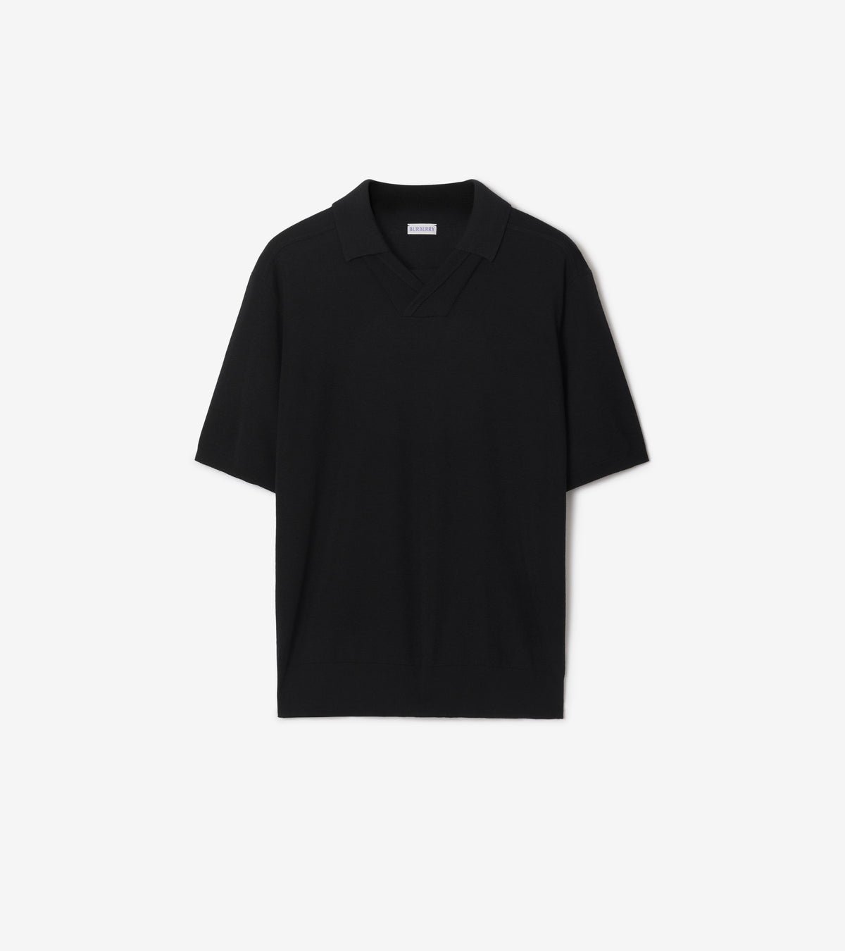 M KNIT POLO NOIR