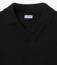 M KNIT POLO NOIR