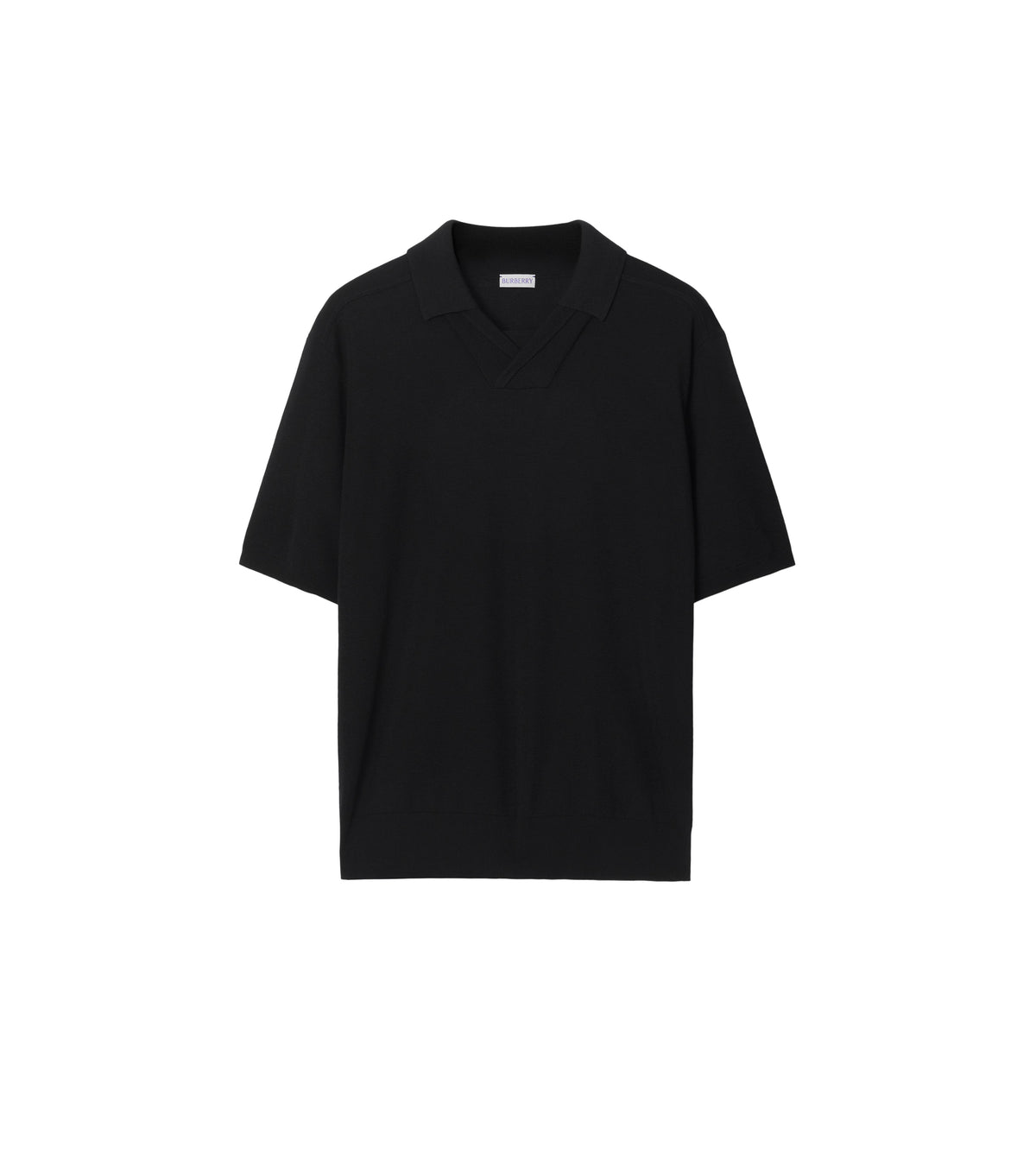 M KNIT POLO NOIR