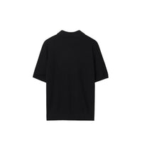 M KNIT POLO NOIR