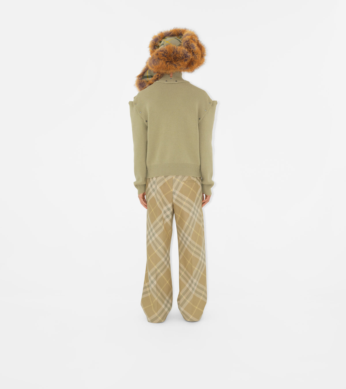 M TAILORED TROUSERS FLAX IP CHECK
