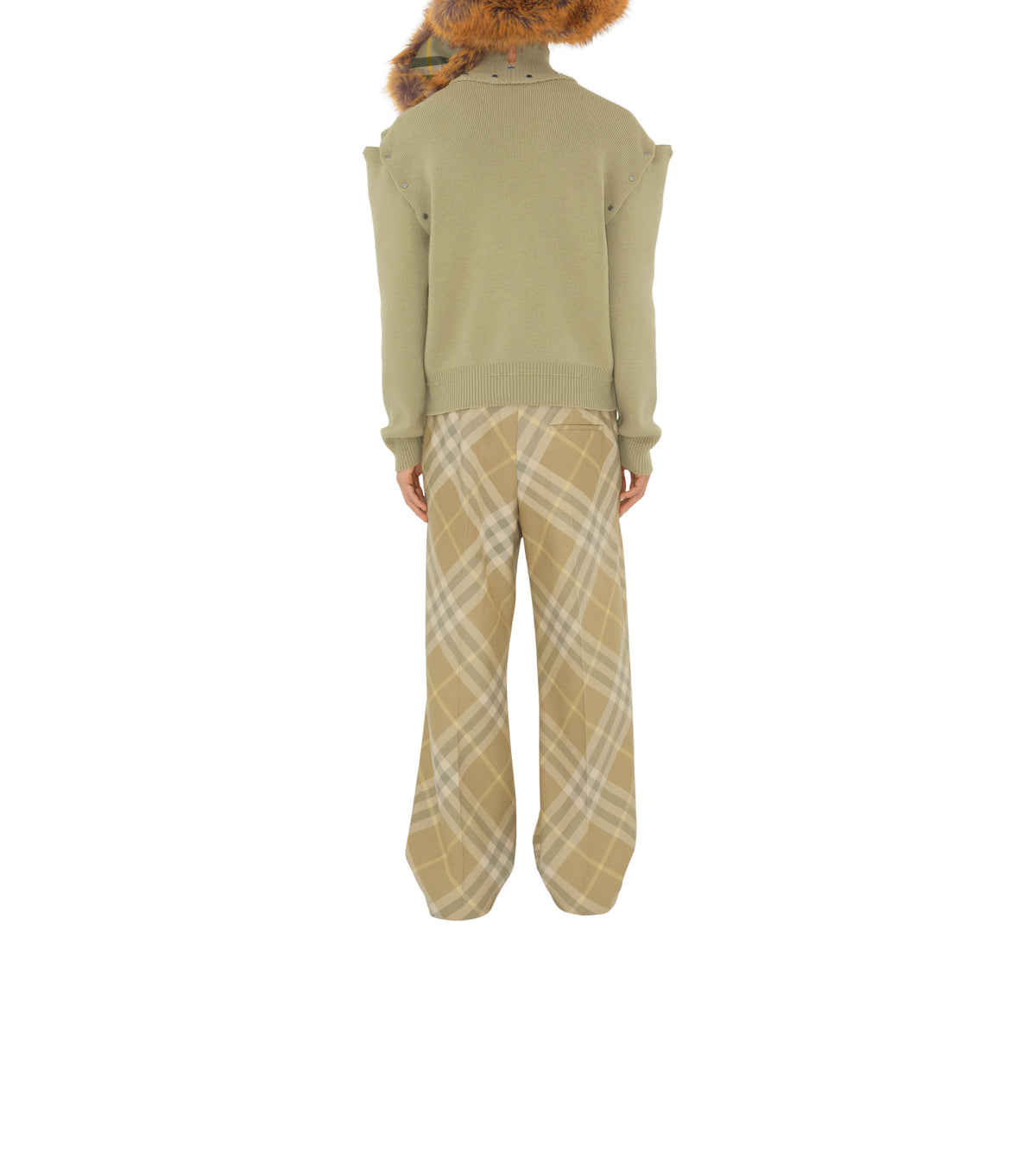 M TAILORED TROUSERS FLAX IP CHECK