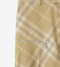 M TAILORED TROUSERS FLAX IP CHECK