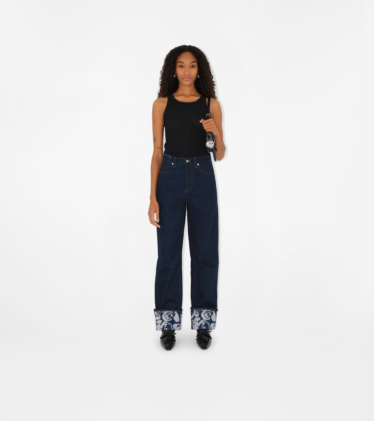 W KNIT TANK NOIR