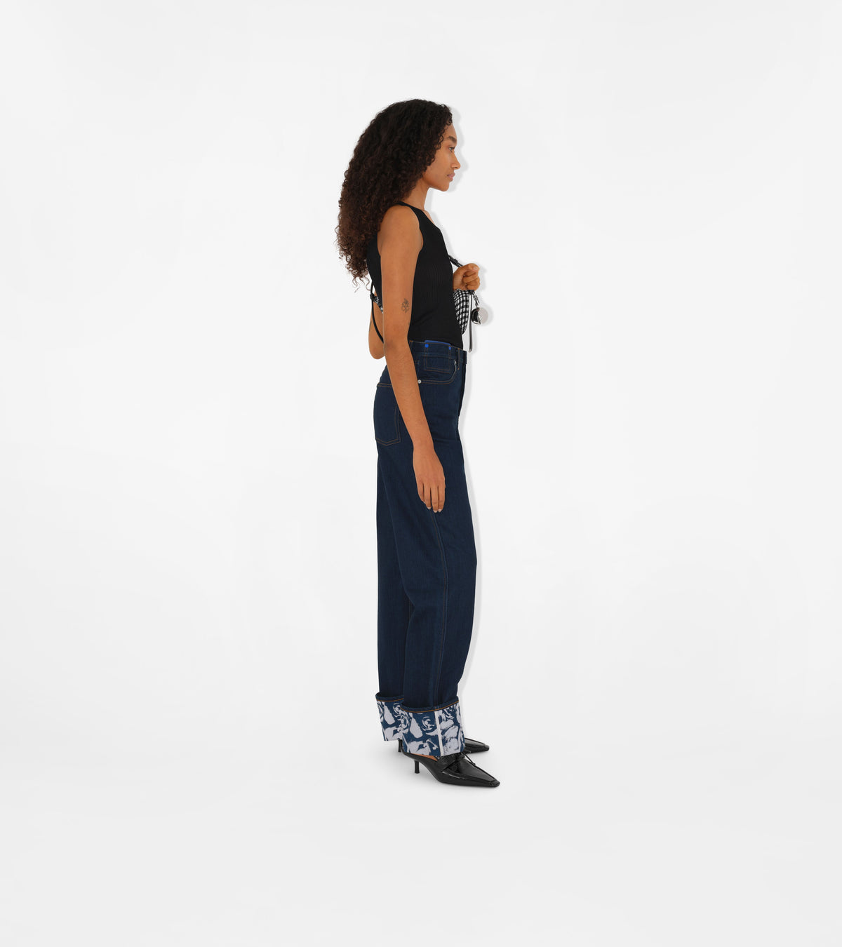 W KNIT TANK NOIR