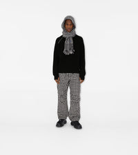 CASHMERE SCARVES NOIR BLANC