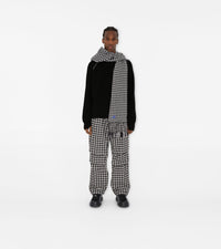 CASHMERE SCARVES NOIR BLANC