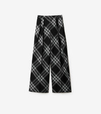 W BOYFRIEND TROUSERS MOTIF IP MONOCHROME