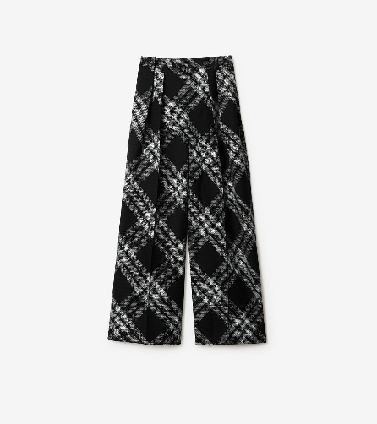 W BOYFRIEND TROUSERS MOTIF IP MONOCHROME