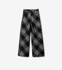 W BOYFRIEND TROUSERS MOTIF IP MONOCHROME