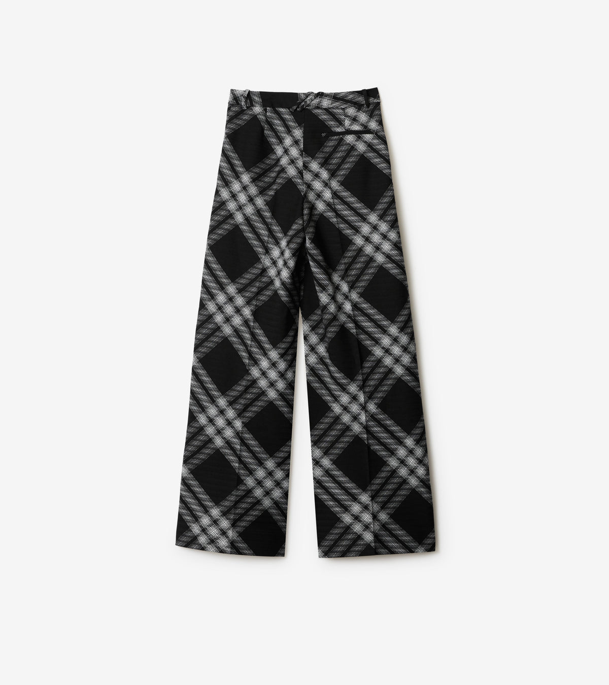 W BOYFRIEND TROUSERS MOTIF IP MONOCHROME