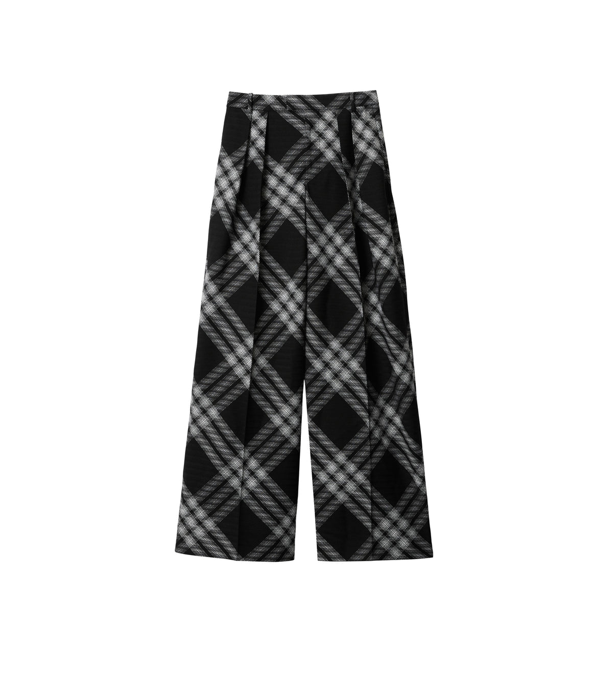 W BOYFRIEND TROUSERS MOTIF IP MONOCHROME