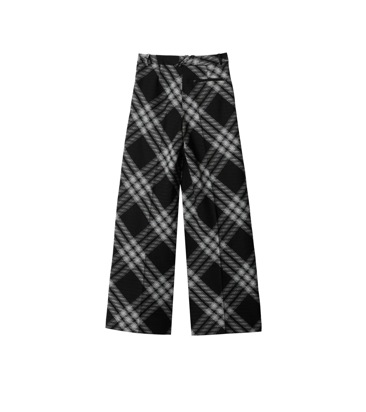 W BOYFRIEND TROUSERS MOTIF IP MONOCHROME