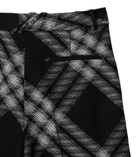 W BOYFRIEND TROUSERS MOTIF IP MONOCHROME