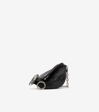 W SHOULDER TOTE BAG NOIR