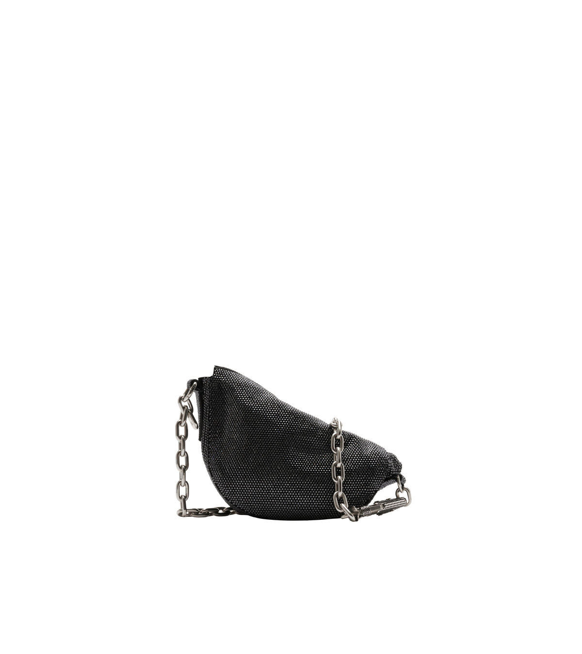 W SHOULDER TOTE BAG NOIR