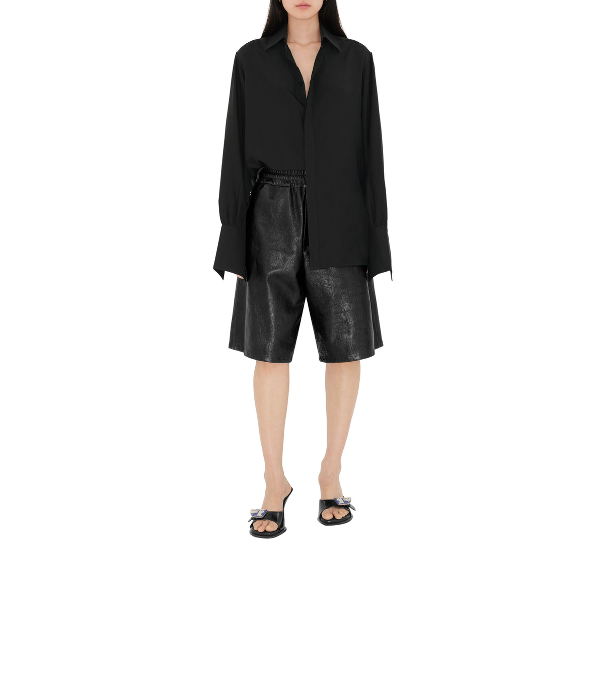 W HEELED SANDAL NOIR