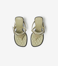 W HEELED SANDAL Beige d'archive