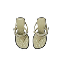 W HEELED SANDAL Beige d'archive
