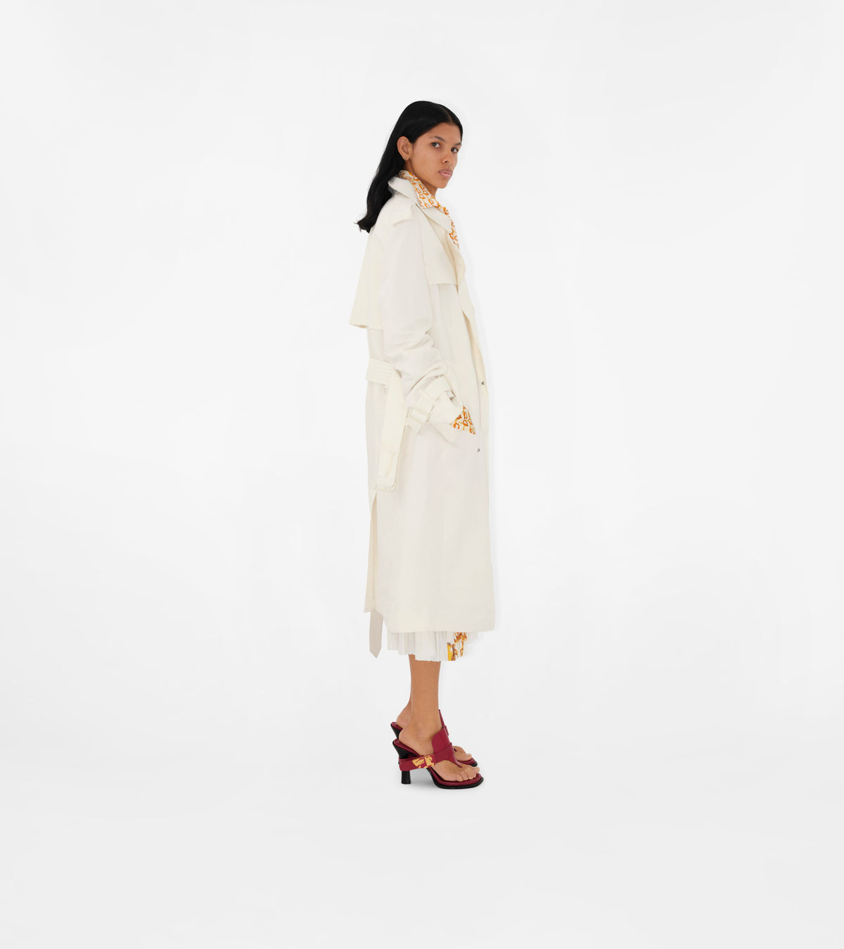 W HEELED SANDAL Écarlate