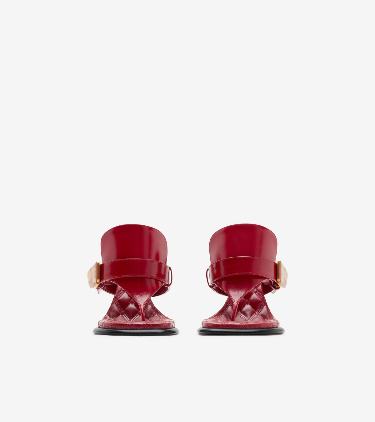 W HEELED SANDAL Écarlate