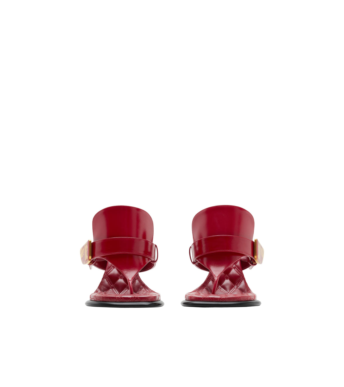W HEELED SANDAL Écarlate