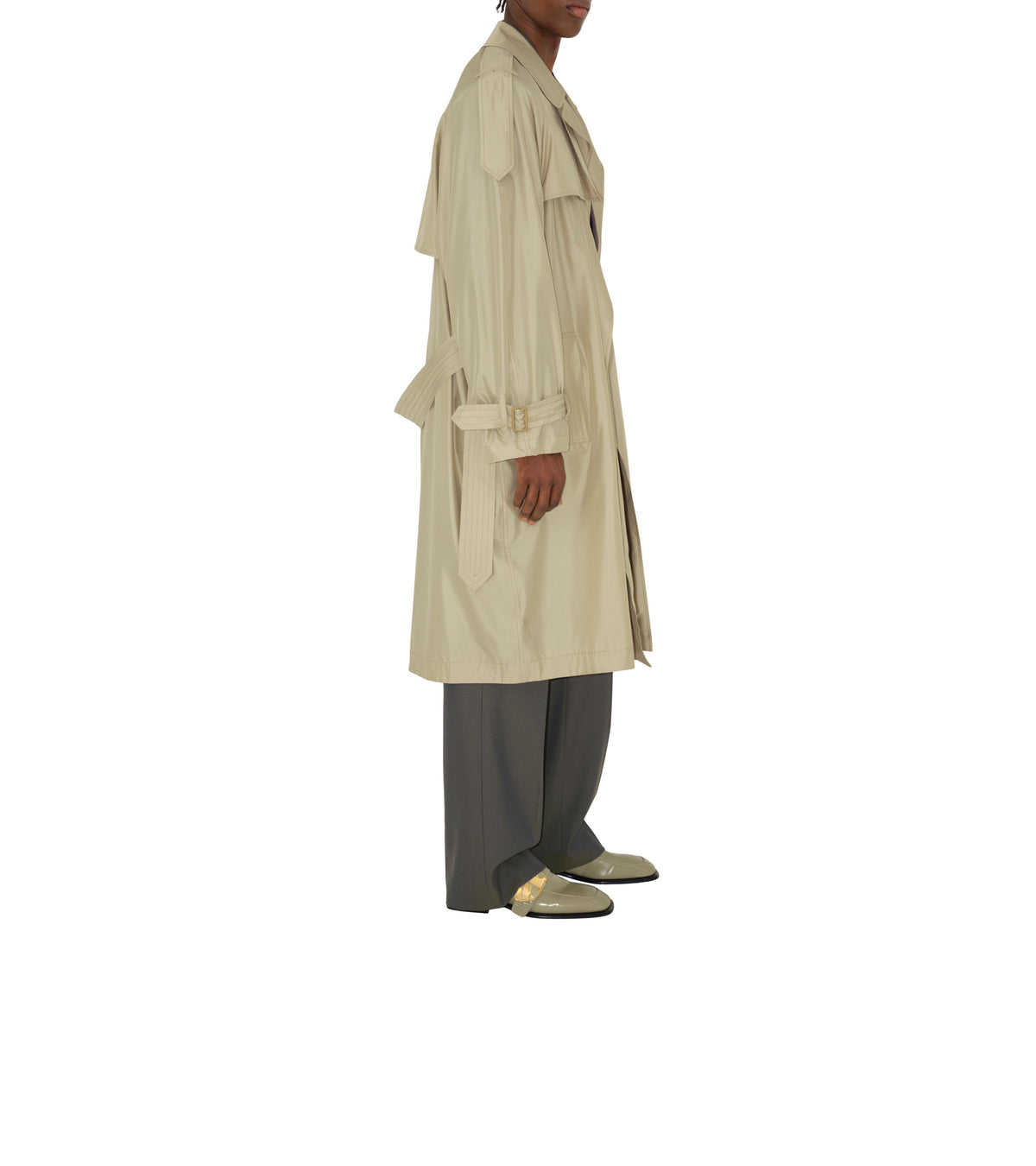 M D BREASTED COAT BEIGE