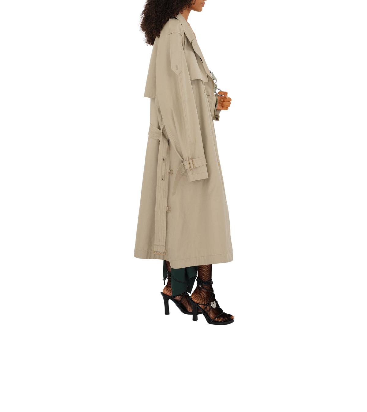 W D BREASTED COAT Millet