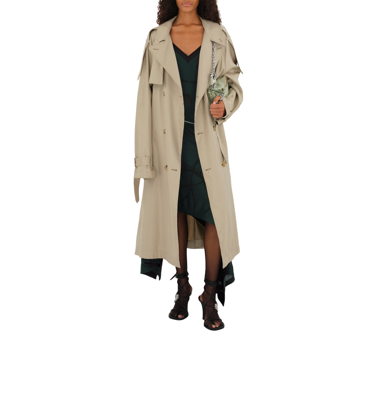 W D BREASTED COAT Millet