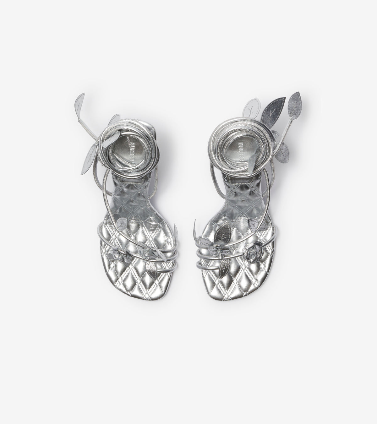 W HEELED SANDAL ARGENT