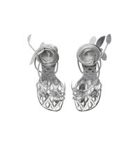 W HEELED SANDAL ARGENT