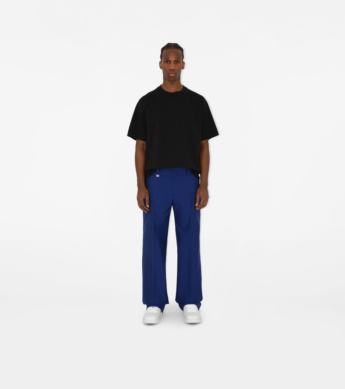 M TAILORED TROUSERS MARINE