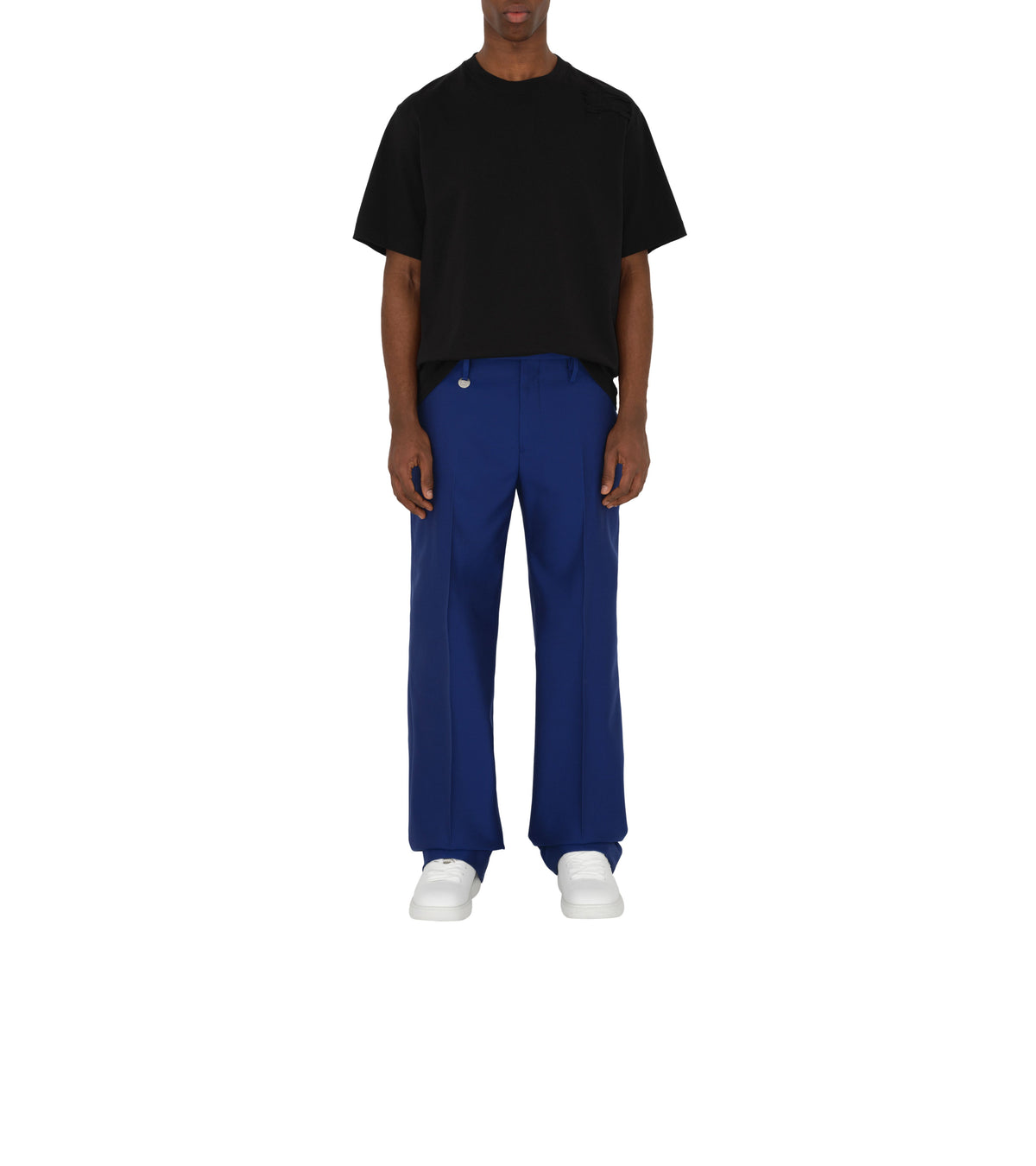 M TAILORED TROUSERS MARINE