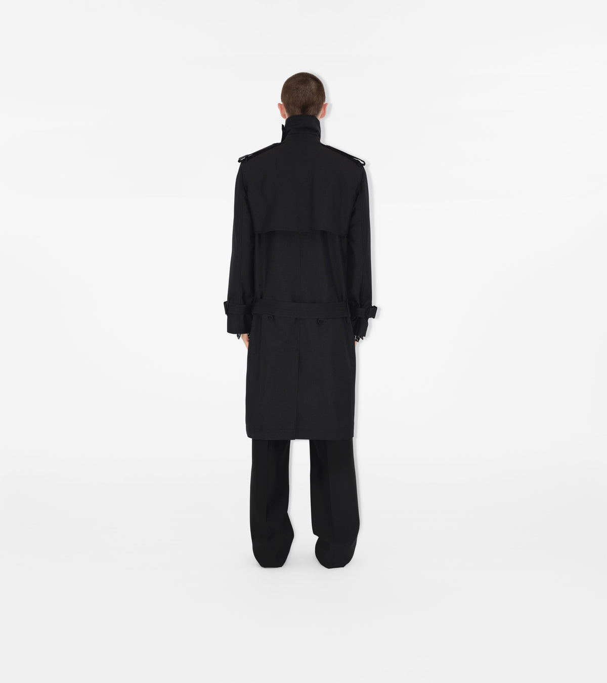 M D BREASTED COAT NOIR