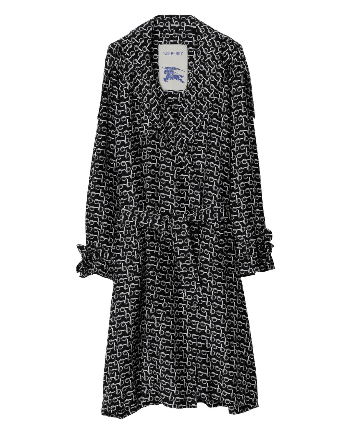 M D BREASTED COAT ARGENT/NOIR
