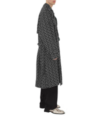 M D BREASTED COAT ARGENT/NOIR