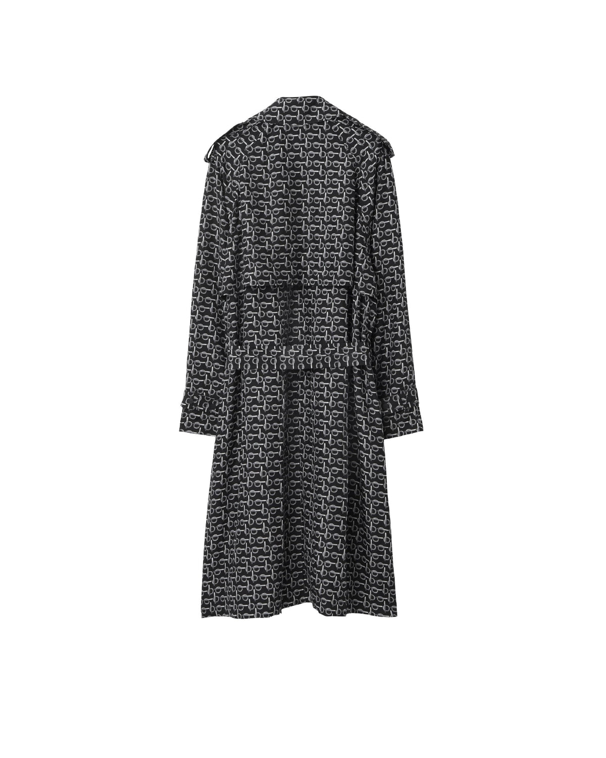 M D BREASTED COAT ARGENT/NOIR