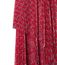 W SKIRTS EVENING SILVER/RED