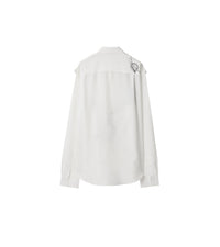 M CASUAL SHIRT LS BLUE/WHITE