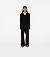 W KNIT CARDIGAN NOIR