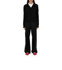 W KNIT CARDIGAN NOIR