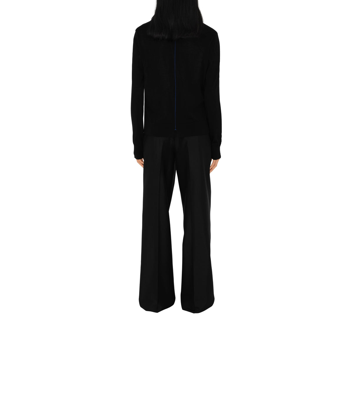 W KNIT CARDIGAN NOIR